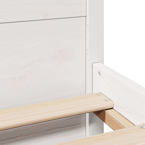 vidaXL Bed Frame with Headboard without Mattress White 180x200 cm Super King