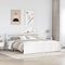vidaXL Bed Frame with Headboard without Mattress White 180x200 cm Super King