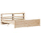 vidaXL Bed Frame with Headboard without Mattress 200x200 cm