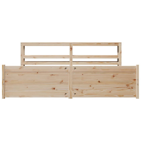 vidaXL Bed Frame with Headboard without Mattress 200x200 cm