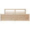 vidaXL Bed Frame with Headboard without Mattress 200x200 cm