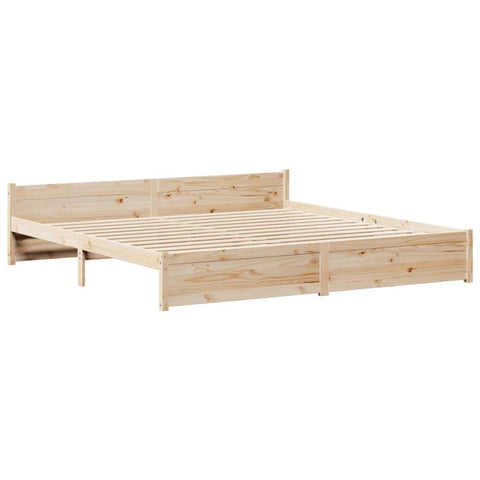 vidaXL Bed Frame with Headboard without Mattress 200x200 cm