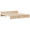 vidaXL Bed Frame with Headboard without Mattress 200x200 cm