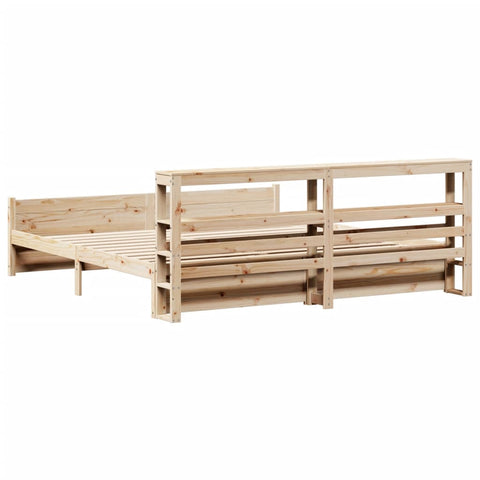vidaXL Bed Frame with Headboard without Mattress 200x200 cm