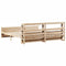 vidaXL Bed Frame with Headboard without Mattress 200x200 cm