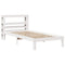 vidaXL Bed Frame with Headboard without Mattress White 90x190 cm Single