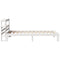 vidaXL Bed Frame with Headboard without Mattress White 90x190 cm Single