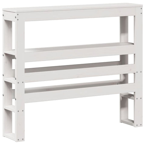 vidaXL Bed Frame with Headboard without Mattress White 90x190 cm Single