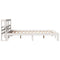 vidaXL Bed Frame with Headboard without Mattress White 120x190 cm Small Double