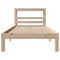 vidaXL Bed Frame with Headboard without Mattress 100x200 cm