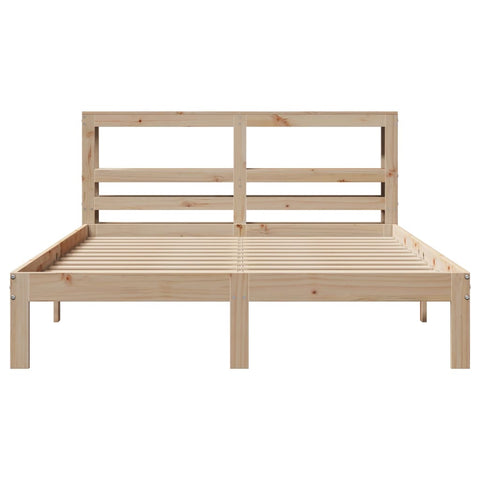 vidaXL Bed Frame with Headboard without Mattress 120x200 cm