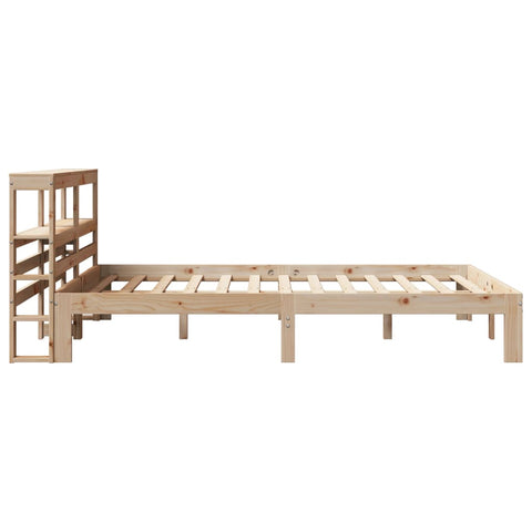 vidaXL Bed Frame with Headboard without Mattress 120x200 cm