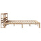 vidaXL Bed Frame with Headboard without Mattress 120x200 cm