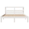 vidaXL Bed Frame with Headboard without Mattress White 120x200 cm