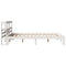 vidaXL Bed Frame with Headboard without Mattress White 120x200 cm