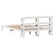 vidaXL Bed Frame with Headboard without Mattress White 120x200 cm