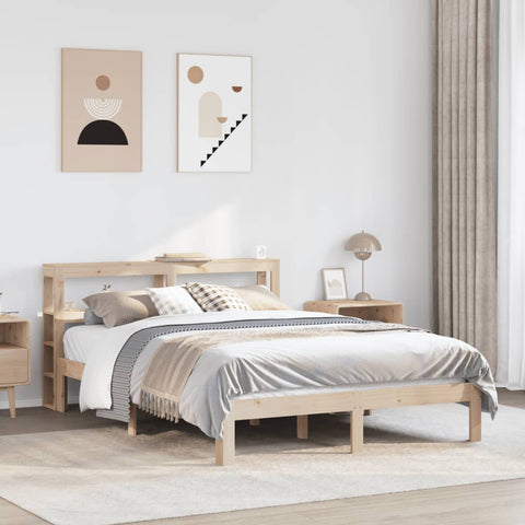 vidaXL Bed Frame with Headboard without Mattress 160x200 cm