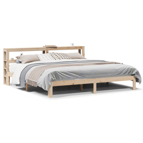 vidaXL Bed Frame with Headboard without Mattress 180x200 cm Super King