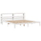 vidaXL Bed Frame with Headboard without Mattress White 180x200 cm Super King