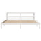 vidaXL Bed Frame with Headboard without Mattress White 180x200 cm Super King
