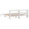 vidaXL Bed Frame with Headboard without Mattress White 180x200 cm Super King