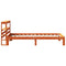vidaXL Bed Frame without Mattress Wax Brown 100x200 cm Solid Wood Pine