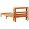 vidaXL Bed Frame without Mattress Wax Brown 100x200 cm Solid Wood Pine