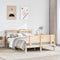 vidaXL Bed Frame with Headboard without Mattress 140x190 cm