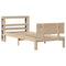 vidaXL Bed Frame with Headboard without Mattress 100x200 cm