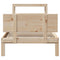 vidaXL Bed Frame with Headboard without Mattress 100x200 cm