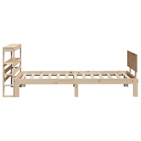 vidaXL Bed Frame with Headboard without Mattress 100x200 cm