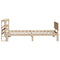 vidaXL Bed Frame with Headboard without Mattress 100x200 cm