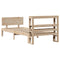 vidaXL Bed Frame with Headboard without Mattress 100x200 cm