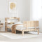 vidaXL Bed Frame with Headboard without Mattress 100x200 cm
