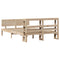 vidaXL Bed Frame with Headboard without Mattress 140x200 cm