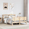 vidaXL Bed Frame with Headboard without Mattress 140x200 cm