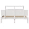 vidaXL Bed Frame with Headboard without Mattress White 140x200 cm