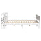 vidaXL Bed Frame with Headboard without Mattress White 140x200 cm