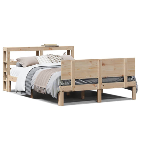 vidaXL Bed Frame with Headboard without Mattress 160x200 cm