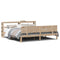 vidaXL Bed Frame with Headboard without Mattress 180x200 cm Super King