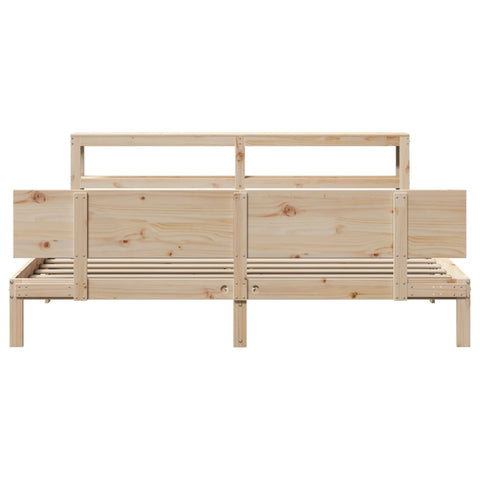 vidaXL Bed Frame with Headboard without Mattress 180x200 cm Super King