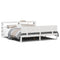 vidaXL Bed Frame with Headboard without Mattress White 180x200 cm Super King