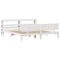 vidaXL Bed Frame with Headboard without Mattress White 180x200 cm Super King