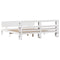 vidaXL Bed Frame with Headboard without Mattress White 180x200 cm Super King