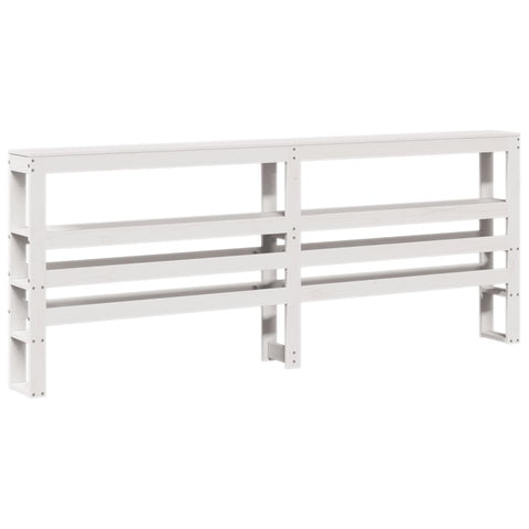 vidaXL Bed Frame with Headboard without Mattress White 180x200 cm Super King
