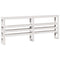 vidaXL Bed Frame with Headboard without Mattress White 180x200 cm Super King