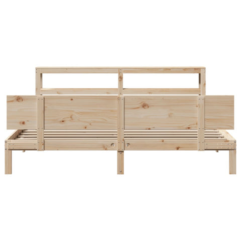 vidaXL Bed Frame with Headboard without Mattress 200x200 cm