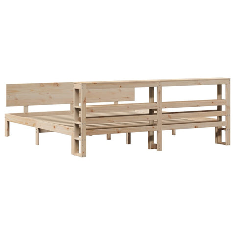 vidaXL Bed Frame with Headboard without Mattress 200x200 cm