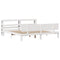 vidaXL Bed Frame with Headboard without Mattress White 200x200 cm