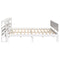 vidaXL Bed Frame with Headboard without Mattress White 200x200 cm